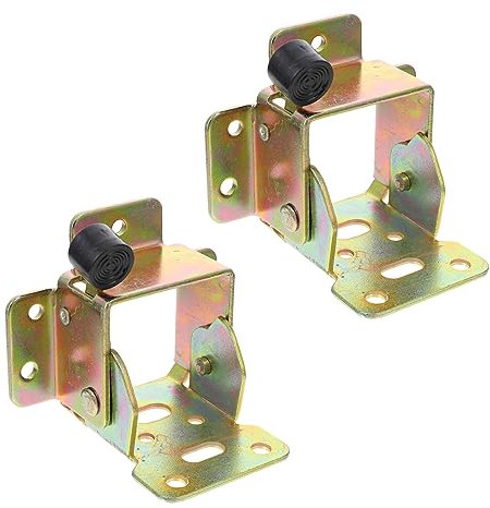 HOMSFOU 2stücke Faltbares Selbstverriegelndes Klappscharnier Tischbeinhalterung Aus Eisen Für Trennwandrahmen Und Falttüren