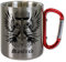Personalisierte Wikinger Tasse | Motiv Thors Hammer und Raben | Edelstahltasse mit Name, Kaffeetasse, Metbecher mit Wunschname 300 ml V1