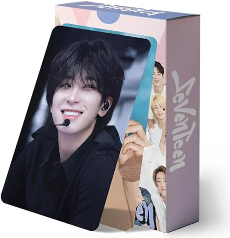 SHANHUHAI 55 Stück SEVENTEEN photocards SEVENTEEN Fotokarten Album Fotokarten, Kpop Geschenk, Karten Merchandise für Jungen und Mädchen