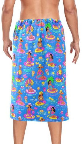 voucong Telo morbido da uomo, in spugna, per spa, sauna, palestra, colore: blu