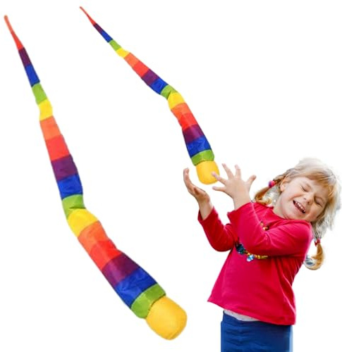 Generisch Regenbogen Schweif Ball - Weicher Sport- & Spielkometenball | - und Fangspielzeug mit Lernförderung für drinnen/draußen, Schule & Camping