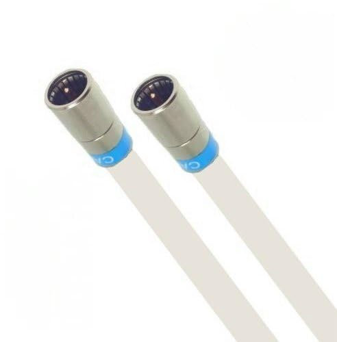 Fritz!Box 6490 Cable Router Netzwerk Anschlusskabel Deluxe Premium Kabel 8K HQ Qualität Cabelcon Schnellstecker 2 Meter Weiss