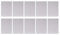 Doublage à double face magnétique Ensemble de tableau blanc effacer pour les élèves d'enseignants 21x30cm bordure blanche