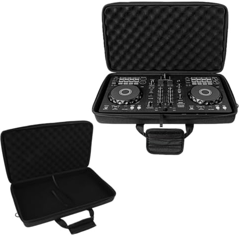 Depisuta DJ Controller Case, Padded EVA DJ Controller Bag Bag with Adjustable Shoulder Strap for DDJ FLX4 DDJ 400 DDJ SB3 DDJ REV1 2 Channel Controller, 20.1x12.2x3.5in