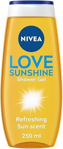 NIVEA Sunshine Love Duschgel (250 ml), erfrischendes und pflegendes Duschgel mit Aloe Vera, pflegende Formel mit einzigartigem Sommerduft (Packung mit 5)