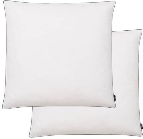 vidaXL 2X Kissen 80x80cm Weiß Daunenkissen Kopfkissen Federkissen Schlafkissen