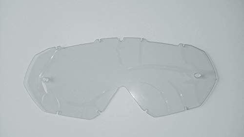 IMX RACING MUD Motorrad Schutzbrille Ersatz Linse | Klar | Anti-Beschlag | Anti-Kratz | Stifte für Abreißfolie