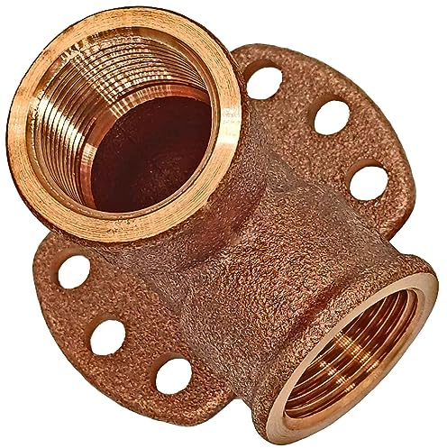 MegaHaustechnik Wandwinkel 3/4 Zoll IG x IG Gewindefitting aus Rotguss hochwertiger als Messing mit Innengewinde-InnenØ 24mm DN20 Rohr, Trinkwasser geeignet, Deckenwinkel Wasserhahn-Anschluß