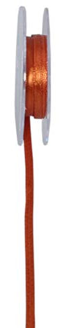 Satinband - Double Face - Schmal - Kupfer - Schleifenband - Geschenkband - Dekoband - Satin - ca. 3 mm Breite - 10 m Länge - VE = 8 Rollen (SB) - 34003-3-10-80