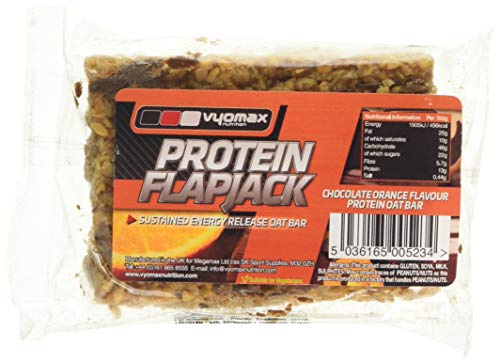 Vyomax Nutrition Chocolate Orange Protein Flapjack 100 g - Pack de 12