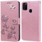 PKQTOP Hülle für Samsung Galaxy M21/M30S Handyhülle,Klappbar Tasche Case,Standfunktion,Kartenfach,Silikon Bumper,Stoßfeste Schutzhülle Cover für Samsung Galaxy M21/M30S