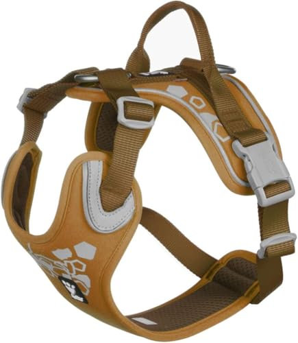 Hurtta Weekend Warrior Hundegeschirr, Brustgeschirr für mittelgroße Hunde, Desert-Braun, 60-80 cm