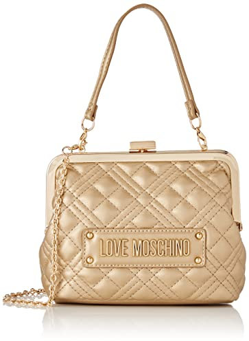 Love Moschino JC4011PP1GLA0, Borsa a Spalla, Donna, Oro, Taglia unica