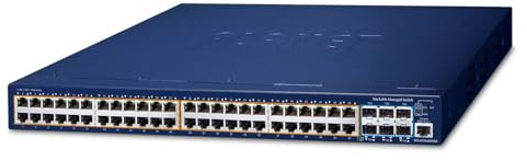 Planet L3 48-Port GE PoE++ 6-Port 10G SFP+ Switch Power over Ethernet Managed