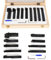 9tlg Drehstahl Satz 20mm mit Wendeplatten Drehmeißel-Set Drehstähle Drehstah