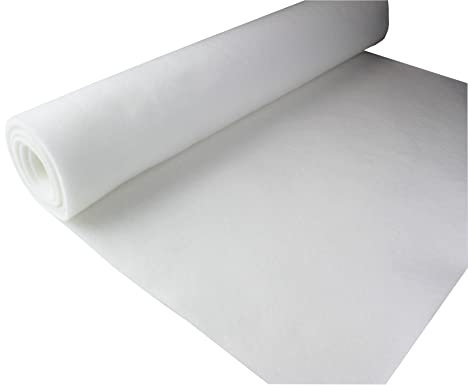 Filz Weiß Filzstoff 50x150cm Meterware 3,0mm Stark - soft