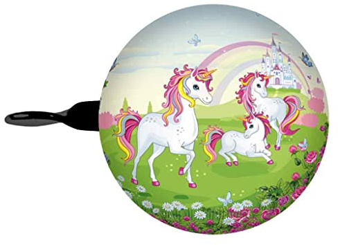 bb Klostermann Fahrradklingel Einhorn Wiese 60 mm - bbeBells 52428 - Glocke Klingel Läute Schelle