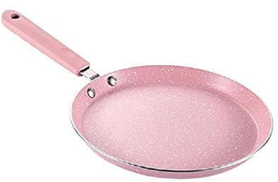 Myazs Flat Bottom Pan Pink Non-Stick Pot For And Cooker Use Mini Omelettes Fried Eggs Pancake Baking Pans Multifunctional Frying Pot Flat Bottom Pans For Glass Cooktops
