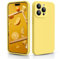 CALOOP Slim-Fit for iPhone 15 Pro Case,Skin Soft Liquid Silicone,Sturdy Hard Frame Shockproof Cover with Anti-Scratch Microfiber Lining,Full Protection for Screen and Lens,6.1 inch(Lemon Yellow)