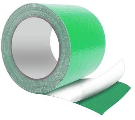 MeYuxg Zelt Klebeband, Wasserdichtes Klebeband, Professional Reparaturklebeband für Gewebeplanen, Planenflicken, Dachrinnen Reparaturset, für lkw abdeckplane, Markise, PE, Grün, 8cm*5M