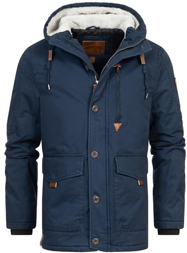 Indicode Herren INCrossing Winterjacke Herrenparke mit gefütterter Kapuze
