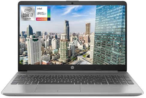 HP 250 G9 Laptop, 15,6 FHD Display, Intel Core i7-1255U, 16 GB DDR4 RAM, 2 TB PCIe SSD, Intel Iris Xe Graphics, QWERTZ Tastatur, Windows 11 Home, Silber