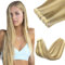GOO GOO Tape in Extensions Echthaar, 50cm 100g 40pcs, Haarverlängerung Echthaar, 16/22A Goldblond