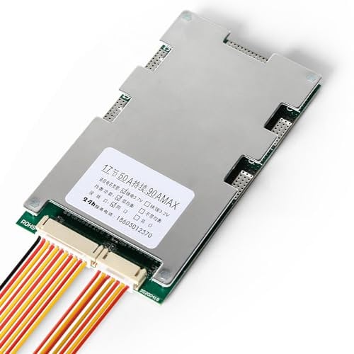 DEWIN Lithium Battery Protection Board, Battery Charging Protection Board 17S 60V 45A BMS Li-ion Lithium Battery Protection Board with Balance Support Overcharge Protection