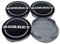 4X Original Borbet Nabendeckel Felgendeckel Nabenkappe Schwarz Glanz Silber 60mm N06 für CWD CWG 3B0071213666