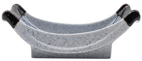 IMEITE Salad Bowl Personality Creative Boat-Shaped Ceramic Plate Dessert Plate Dessert Sushi Bread Plate Western Tableware Salad Plate Pasta Bowls