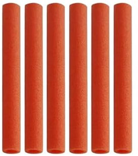 BUUNHI Trampolinzubehör 6 Stück Trampolin-Gehäusestangen-Schaumstoffhülsen Schutzhülle 25 mm Polsterung für Kinder-Trampolin-Zubehör Trampolin Ersatzteile(Orange)