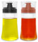 TINMIX Lot de 2 bouteilles distributrices d'huile anti-fuite avec bec verseur, 180 ml, en verre, pour huile d'olive et vinaigre, bien scellé, pour la cuisine de pique-nique en plein air, camping,