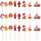 32 STK Feuerwehr Tortendeko, Feuerwehrmann Kuchen Dekorationen Zubehör, Fire Truck Cupcake Toppers, Feuerwehr Geburtstag Deko, Feuerwehrmann Geburtstag Tortendeko für Geburtstag Party Dekor