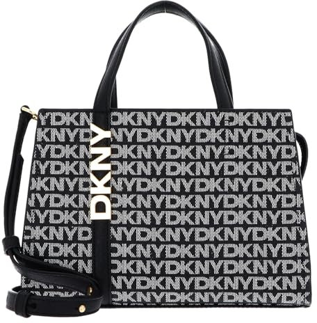 DKNY Women's Avril SM Satchel Crossbody, BK Logo-BK