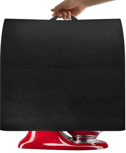 HOHUO Stand Mixer Cover for KitchenAid Mixer, Dust-proof, Water-resistant, Easy Cleaning (Black, Fit for Tilt Head 4.5-5 Quart)