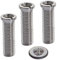 GXGM 3 Stück Silber M12 x 30 mm Hohlschraube Spüle, 304 Rostfreier Stahl Abflusssieb Schraube, für Ablaufgarnitur Spüle Abflusssieb Küchenspüle Schock Spüle Zubehör