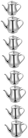 Garneck 8 Piezas olla de aceite de acero inoxidable olla de filtro de grasa separador de aceite aceitera aceitero contenedor de grasa de tocino soporte de aceite de gran capacidad