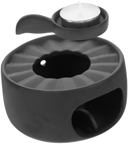 TOPBATHY Chauffe-théière Creux en Céramique Robuste Support pour Bougie Chauffe-Plat pour Thé Chaud