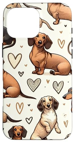 iPhone 16 Pro Max Beautiful Wiener Dogs Cute Sausage Dogs Dachshund Case