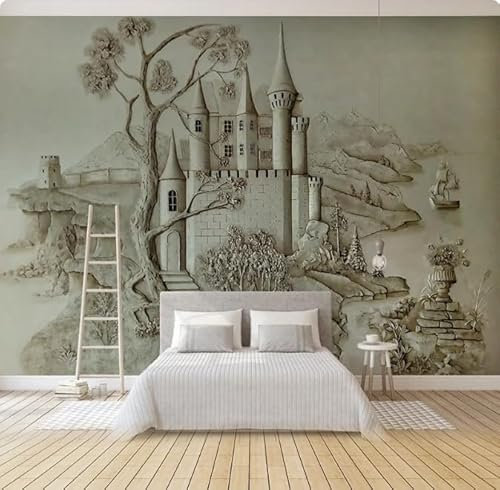 pdghsdkgjh Papier peint mural architecture peinture murale chambre salon décoration murale 3D, 430 x 300 cm