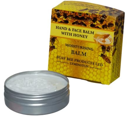 Busy Bee Products - Unscented and Honey Hand Balm, Hand Balm Cream Moisturiser For Dry Hand, Unscented 60ml