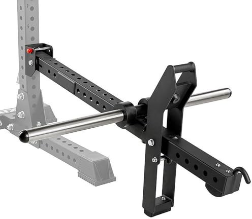 CONBUT Gürtel-Zubehör Belt Squat Attachment Squat Rack Attachment Belt Squat Machine, Compatible with All Power Rack and Fits for 1、0.7、5/8 Holes (No Belt Included)