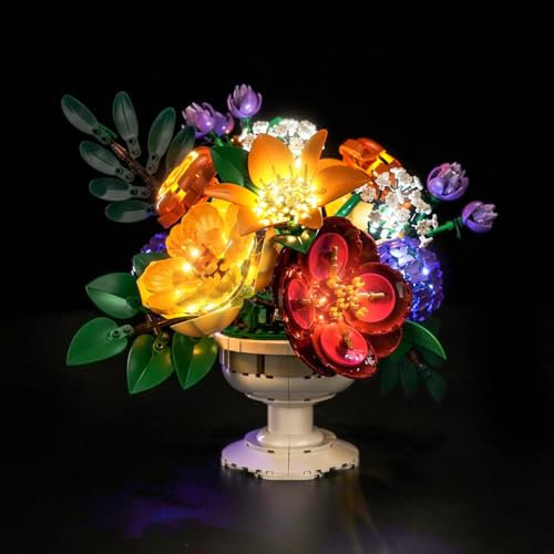 KIT LUCE LED PER LEGO 10345 - PER Flower Arrangement modello Luci personalizzate da assemblare (modello Non incluso)