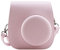 QICNMFA Camera Case Fit for Fujifilm Instax Mini 12 11 9 8 8+ Camera, PU Leather Protective Case with Pockets and Adjustable Shoulder Strap (Blossom Pink)