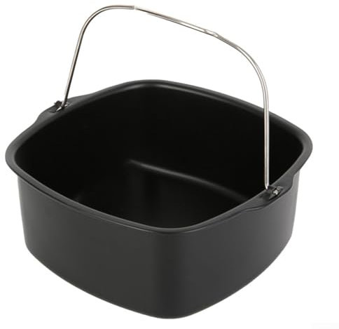 Kit d'accessoires de friteuse à air de 2,2 cm, plaque de cuisson antiadhésive, panier carré, moule à muffins, gadget de cuisine (20,3 cm)