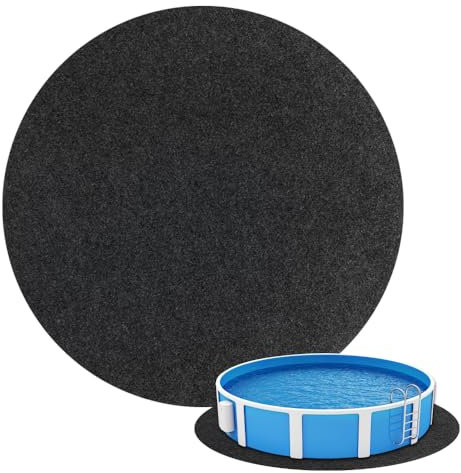 DAJASD 4 m Lona para El Suelo De La Piscina, Alfombrilla Redonda, Antideslizante, Resistente Al Desgarro, Aislante del Calor, Impermeable, Alfombrilla Protectora para El Suelo De La Piscina