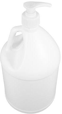 Zerodeko 1 brocche di plastica da un contenitore dell'acqua riutilizzabile Bianco di grandi dimensioni Contenitori brocca da mezzo litro bottiglie di pompa bianca