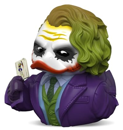 TUBBZ The Dark Knight Joker Rubber Duck Collectable Toy Boxed Edition 9 cm | Official Batman Merchandise – Boxed Vinyl Figure for Display, Gotham Villain, Comic Fan Decor & Novelty Duck Gift