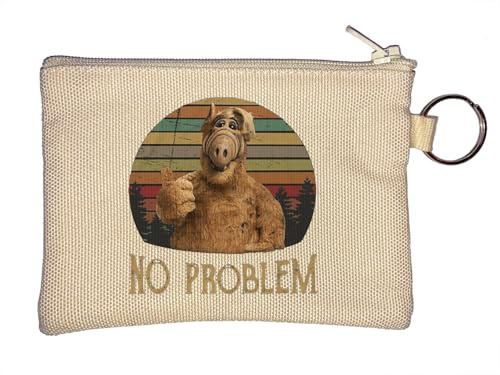 No Problem Schlüsselanhänger Münzbörse Beige
