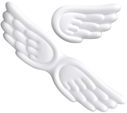 Lpitoy Angel Wings Tastatur-handgelenkauflage Und Maus-handgelenkauflage-Set, Memory Foam-Kissen, Langlebige, rutschfeste, Weiche Unterstützung Für Bequemes Tippen